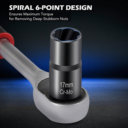 Lug Nut Remover for Damaged Bolts, Stripped Bolt Remover – image 7