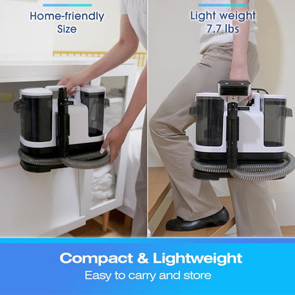 Upholstery Cleaner with Dual Tanks, Carpet Shampooer for Couch and Stairs – image 6