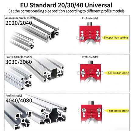 Drilling Jig for Aluminum Profile, Drilling Tapping Guide for 20 30 40 Series Extrusion – image 4