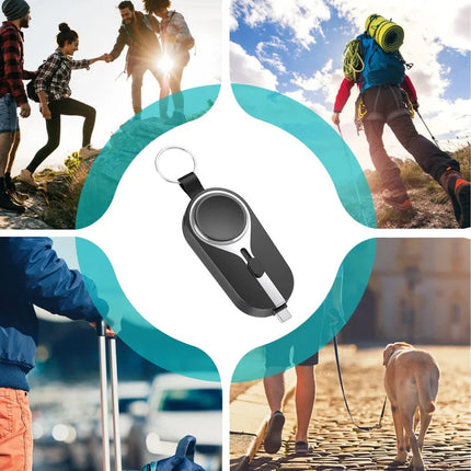 Portable Charger Keychain, 2000mAh Portable Power Bank with Carabiner