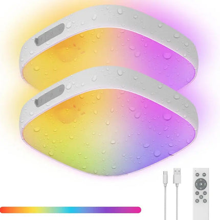 Motion Sensor Light for Shower, RGB Light with Remote