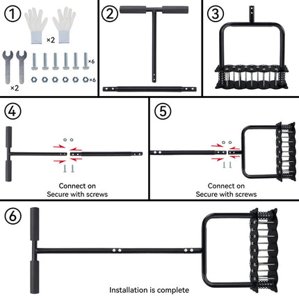 Manual Lawn Aerator, Heavy Duty Lawn Aerator Tool with Spikes