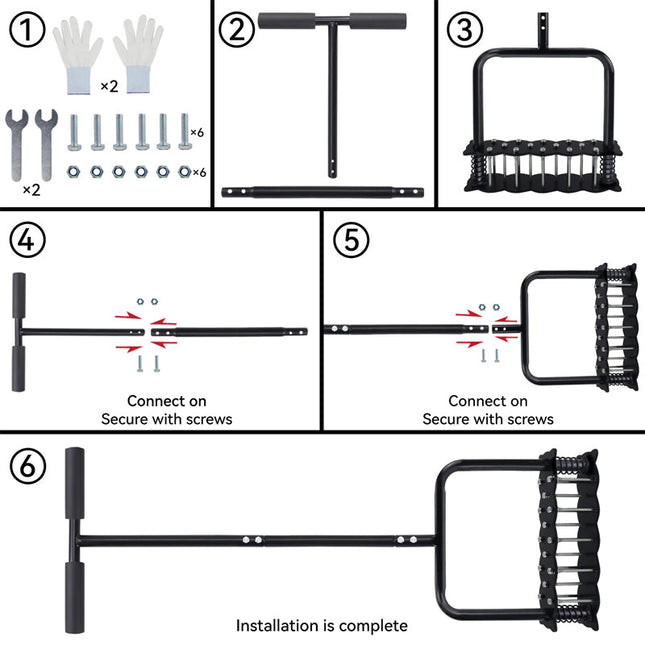 Manual Lawn Aerator, Heavy Duty Lawn Aerator Tool with Spikes, Grass Aerator for Yard and Soil, Gardening Tools_01