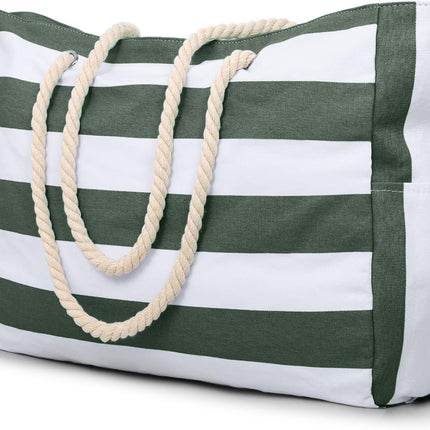 Beach Tote Bag Sandproof, Pool Bag and Gym Tote with Zip Top – image 11