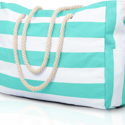 Beach Tote Bag Sandproof, Large Beach Bag with Bottle Pockets – image 24