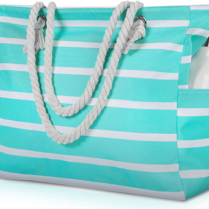 Beach Tote Bag, Waterproof Tote Bag with Zipper – image 22