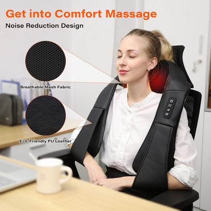 Neck Massager with Heat, Shiatsu Massager for Neck and Shoulders – image 8