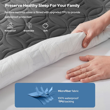 Waterproof Mattress Protector, Deep Pocket Mattress Cover