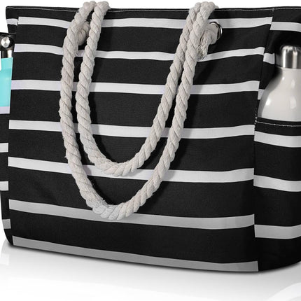 Beach Tote Bag, Waterproof Tote Bag with Zipper – image 12