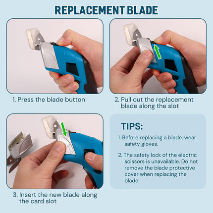Cordless Power Scissors, Electric Box Cutter for Cardboard and Carpet – image 6