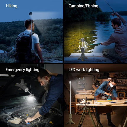 Telescopic Camping Light Rechargeable, Camping Lantern with Magnetic Tripod and Power Bank – image 10