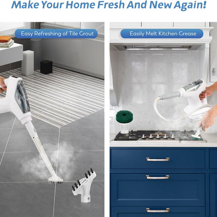 Steam Mop for Hardwood Floors with detachable handheld steamer