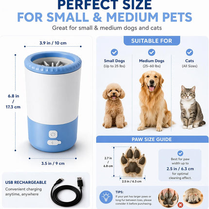 Dog Paw Cleaner Automatic, Pet Grooming Tool – image 9