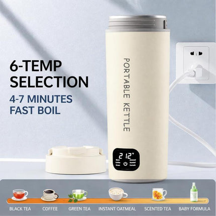Small Electric Kettle, Stainless Steel Electric Tea Kettle with Temperature Control – image 4