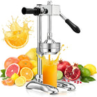 Juice Press Manual Citrus Juicer, Cast Iron Juicer with Gear Drive and Suction Base, Lemon Squeezer for Countertop