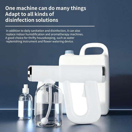Disinfectant Sprayer, Electric Sanitizer Sprayer with Blue Light for Home and Salon