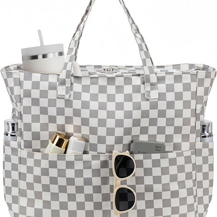 Large Tote Bag for Beach and Pool, Beach Tote with Waterproof Wet Pocket for Grocery – image 31