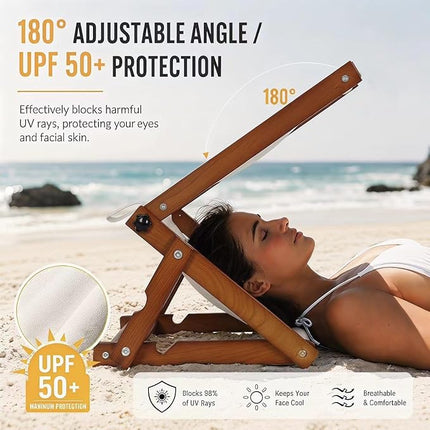 Beach Pillow with Face Shade, Portable Beach Shade
