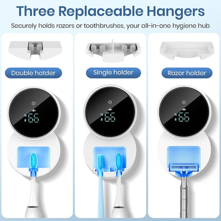 Wall Mounted Toothbrush Holder, Toothbrush Cleaner – image 8