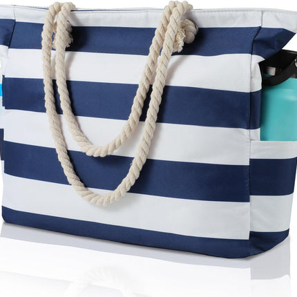Beach Tote Bag, Waterproof Tote Bag with Zipper – image 16