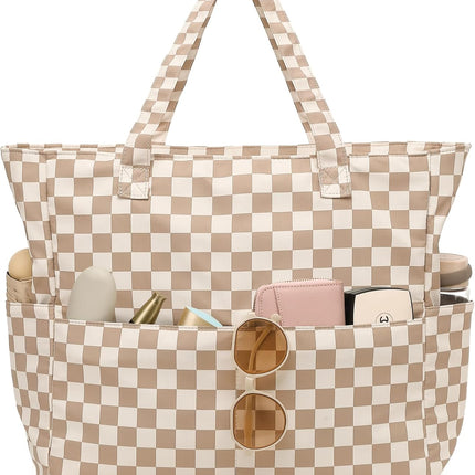 Large Tote Bag for Beach and Pool, Beach Tote with Waterproof Wet Pocket for Grocery – image 27