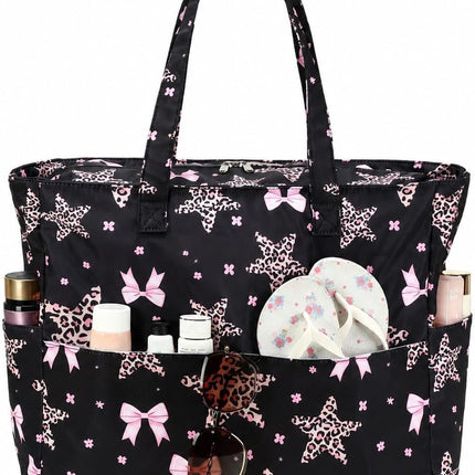 Large Tote Bag for Beach and Pool, Beach Tote with Waterproof Wet Pocket for Grocery – image 19