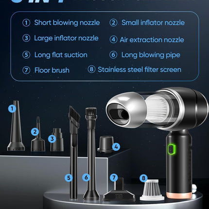 Cordless Vacuum for Car with HEPA Filter, Brushless Handheld Vacuum – image 5