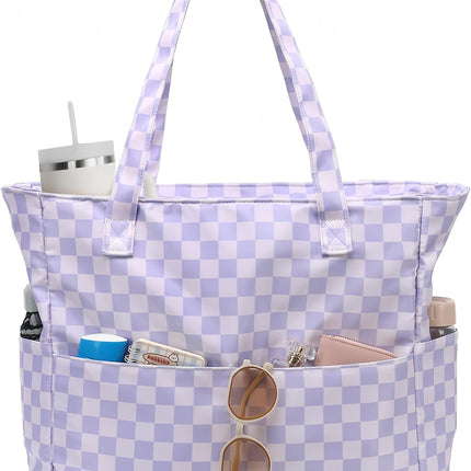 Large Tote Bag for Beach and Pool, Sandproof Beach Bag with Zipper – image 24