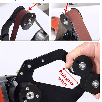 Belt Sander Adapter for Angle Grinder, Angle Grinder Polisher for Stainless Steel Polishing – image 7