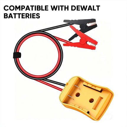 Heavy Duty Jumper Cables, Car Jumper Cables with Power Tool Battery Adapter
