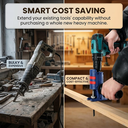 Drill Reciprocating Saw Adapter Converter with Reciprocating Saw Blades – image 9