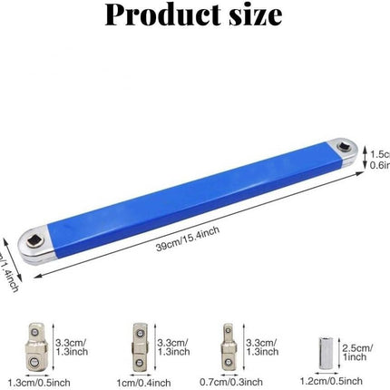 Offset Extension Wrench 3/8 Inch with 3 Socket Adapters, Mechanic Tools for Car Repair – image 10