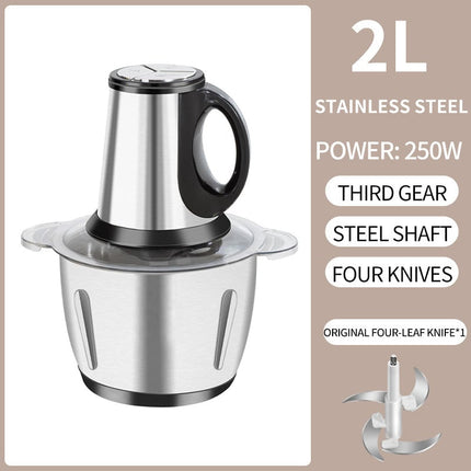 Electric Meat Grinder for Home, Large Capacity Vegetable Chopper, Stainless Steel Food Chopper – image 6