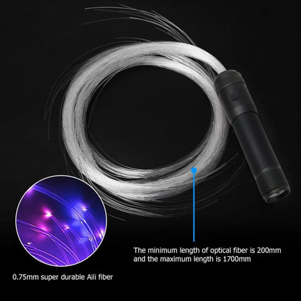 Fiber Optic Whip Lights, Rechargeable Rave Lights for EDM Festivals – image 8