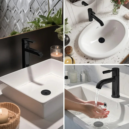 Pop Up Sink Stopper with Strainer, Bathroom Sink Drain Stopper with Hair Catcher – image 8