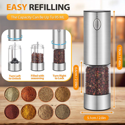 Electric Salt and Pepper Grinder Set – image 7
