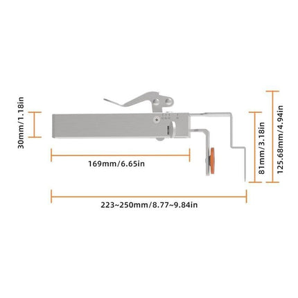 Drawer Front Clamp, Stainless Steel Drawer Clip with Adjustable Width – image 7