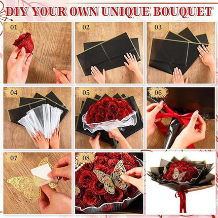 Glitter Rose Bouquet Gift Set, Mothers Day Gift for Mom – image 9