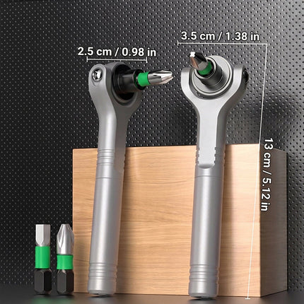 Ratchet Screwdriver Set, 180 Degree Angle Screwdriver for Home Repair – image 9