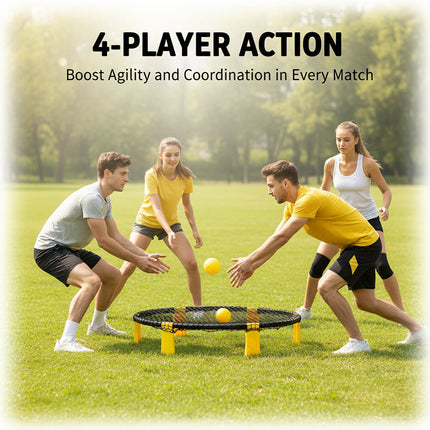 Roundnet Game Set, Outdoor Games for Adults and Family, Lawn Games with Carry Backpack for Beach and Camping – image 8