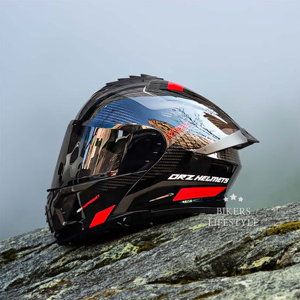 Full Face Motorcycle Helmet Modular, DOT Approved Motorcycle Helmet with Dual Lens – image 10