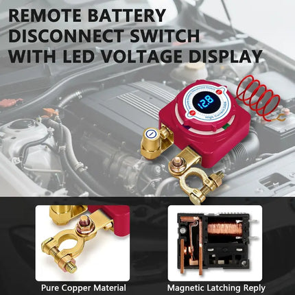 Car Kill Switch, 12V Battery Cut Off Switch for Boat and RV – image 9