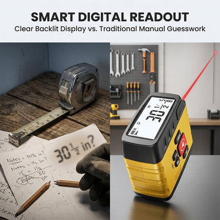 Digital Laser Tape Measure Tool, 3 in 1 Laser Measuring Tool with 16 ft Tape – image 8