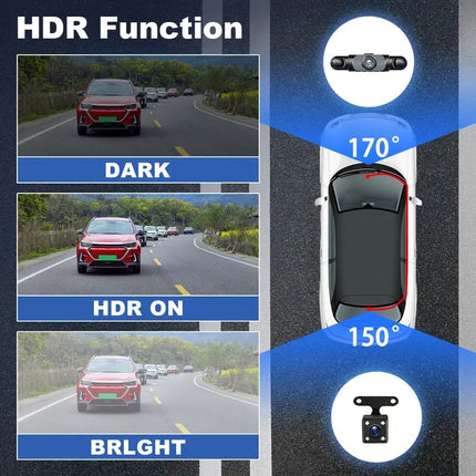 Dash Cam Front and Rear, 1080P Dash Cam with 64GB SD Card – image 7