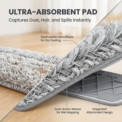 Microfiber Mop for Floor Cleaning, Spray Mop with 4 Washable Pads – image 8