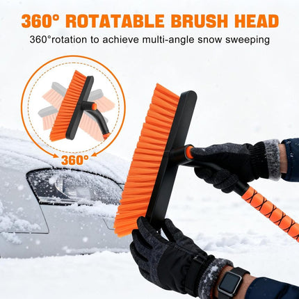 Car Snow Brush with Ice Scraper 3 in 1, Snow Removal Tool – image 7