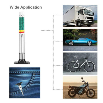 Tire Tread Depth Gauge Universal, Automotive Tools and Car Accessories