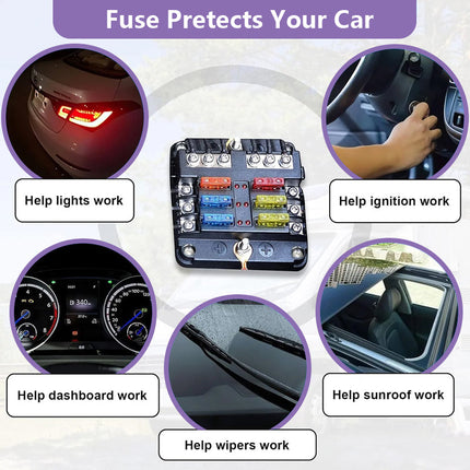 Car Fuses Assortment, 300 Pack Automotive Fuses Kit with Fuse Puller – image 8