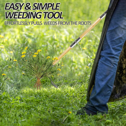 Weed Puller Tool, Stainless Steel Garden Weeding Tool for Dandelions – image 9