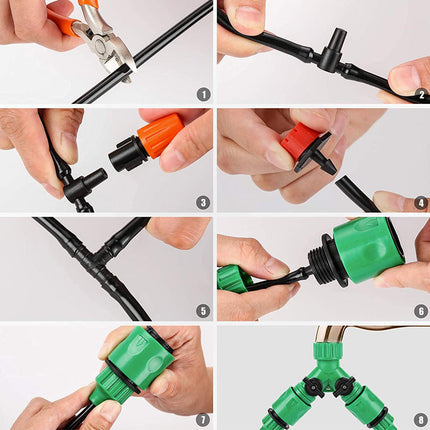 Drip Irrigation System, Drip Irrigation Kit with 164 ft Tubing – image 4